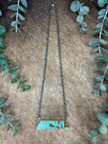 Turquoise Inlay Necklace by Brandon Etcitty