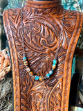 Turquoise & Spiny Oyster Pearl Necklace