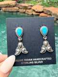 Turquoise & Sterling Silver Earrings - Sharon McCarthy