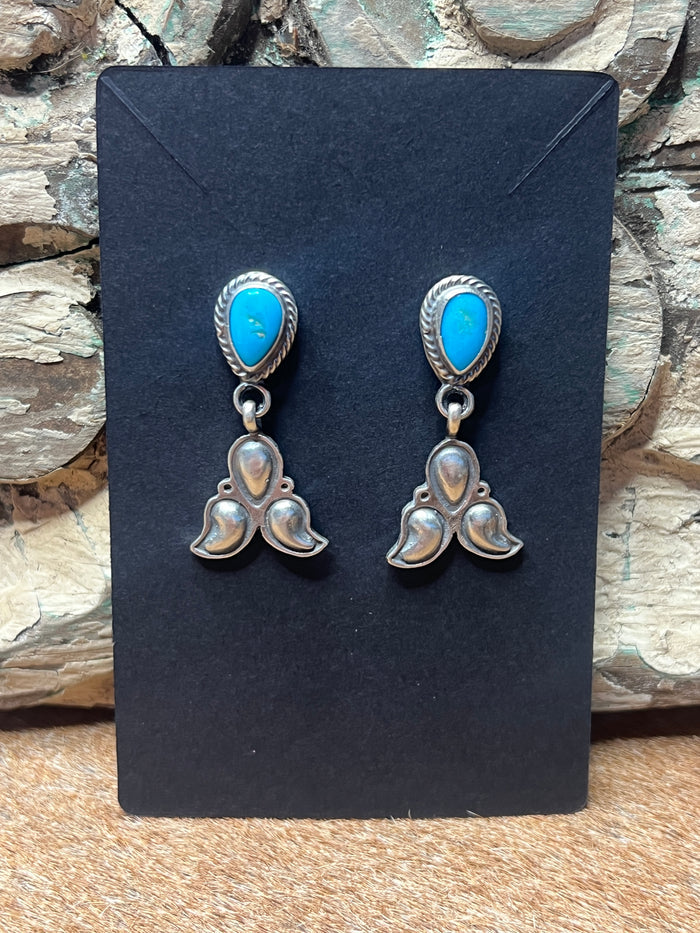 Turquoise & Sterling Silver Earrings - Sharon McCarthy