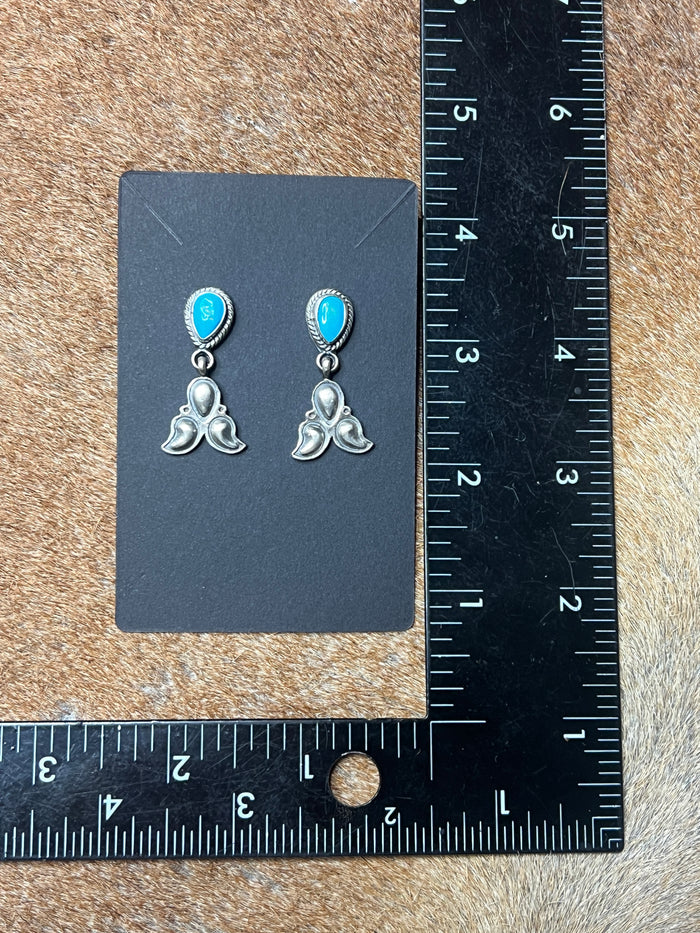 Turquoise & Sterling Silver Earrings - Sharon McCarthy