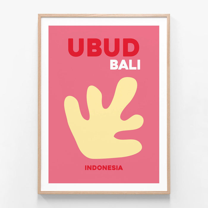 Ubud Bali 2 oak framed art print