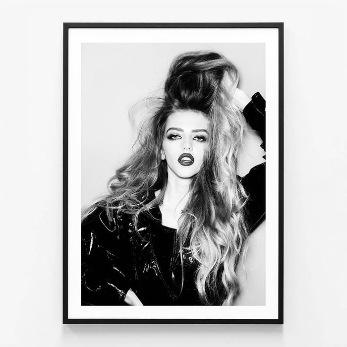 Unimpressed wall art print in black frame