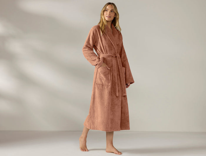 Unisex Cloud Loom Organic Robe | Praline