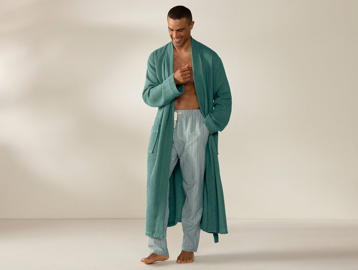 Unisex Organic Waffle Robe