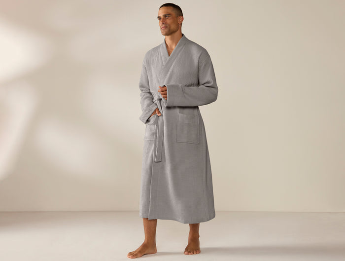 Unisex Organic Waffle Robe