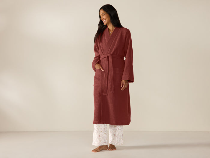 Unisex Organic Waffle Robe