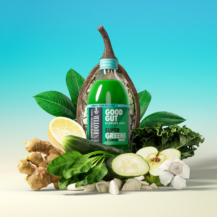 Unrooted Good Gut Super Greens & Lemon Shots