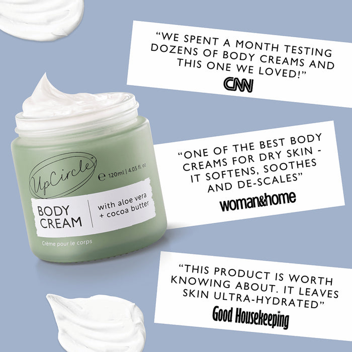 Upcircle Natural Body Cream with Aloe Vera + Cocoa Butter