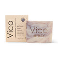 Vico Coconut & Vanilla Natural Body Soap Bar in beige packaging