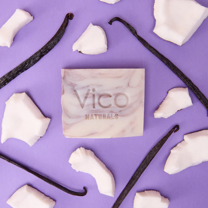 Vico Coconut & Vanilla Natural handmade Irish Body Soap Bar