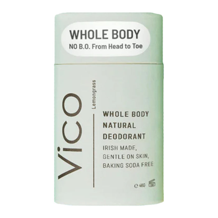 Vico Irish made Whole Body Deodorant in Lemongrass in plastic free stick tube