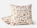 Viola Organic Print Sham - Coyuchi | Undyed w/Garnet