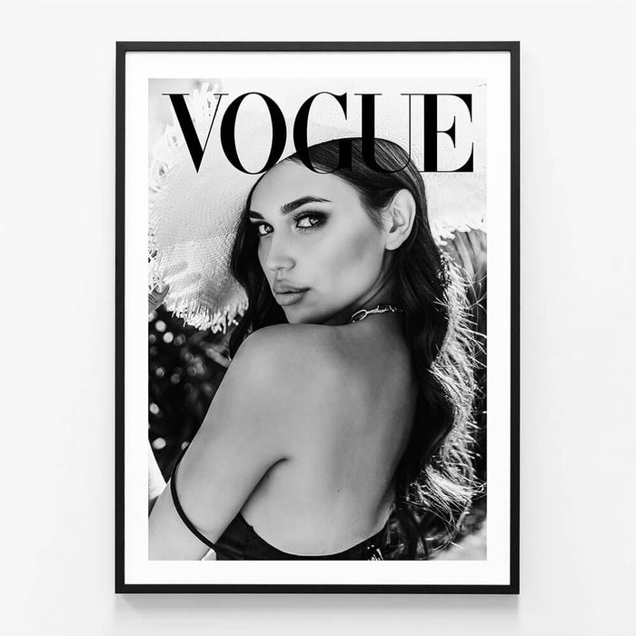 Vogue Look wall art print in black frame