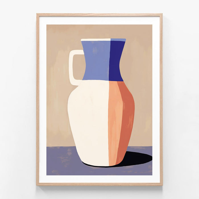 Water Jar oak framed print