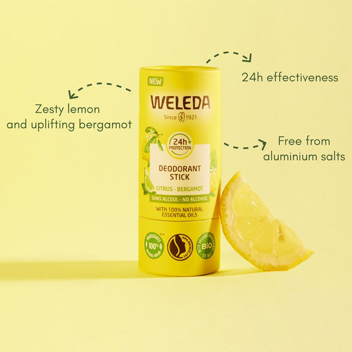 Weleda Citrus & Bergamot Solid Deodorant - Evergreen Healthfoods