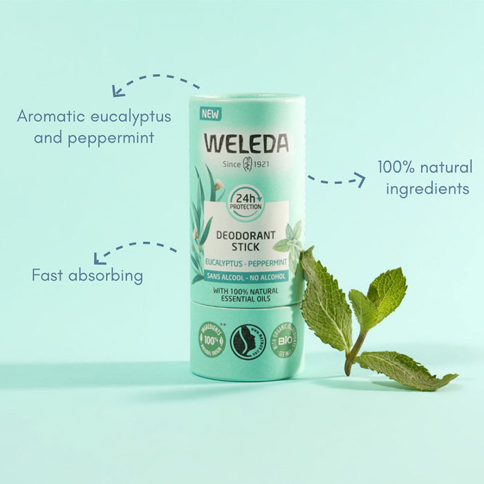 Weleda Eucalyptus & Peppermint Solid Deodorant - Evergreen Healthfoods