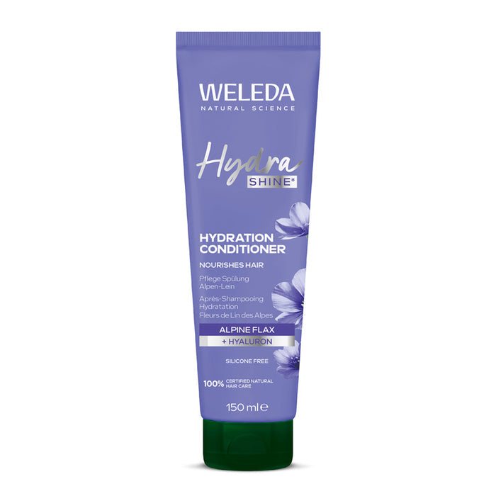 Weleda Hydra Shine hydration conditioner tube on a white background