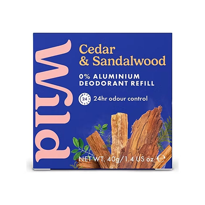 Wild Natural Deodorant Cedar & Sandalwood Deodorant Refill