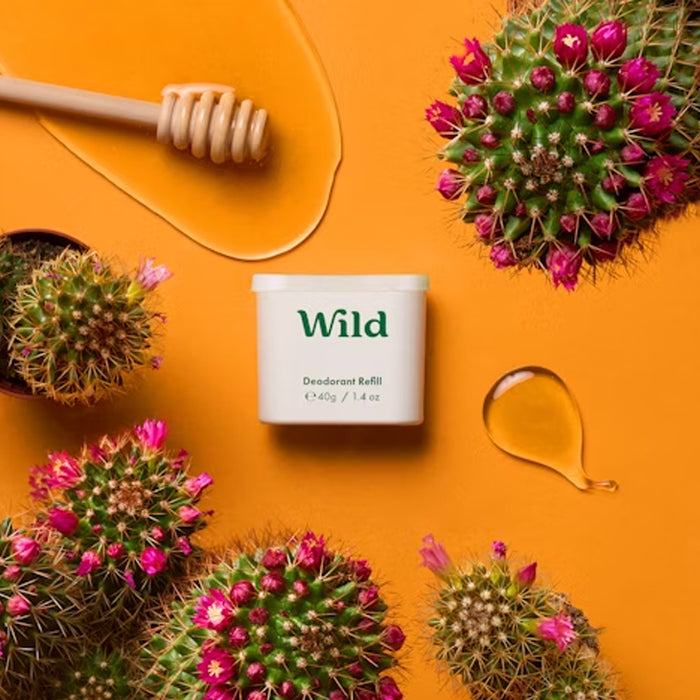 Wild Natural Deodorant Honey & Cactus Flower Deodorant Refill