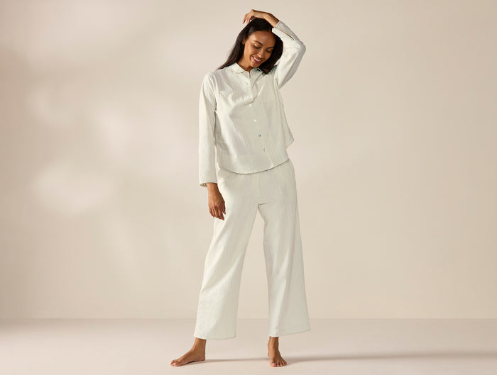 Women's Isla Organic Cotton Long Sleeve Pajama Set