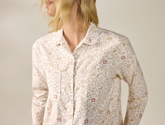 Women's Isla Organic Cotton Long Sleeve Pajama Set