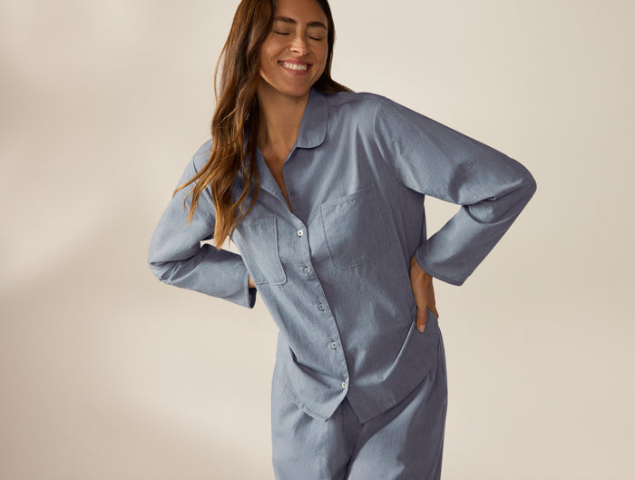 Women's Isla Organic Cotton Long Sleeve Pajama Set