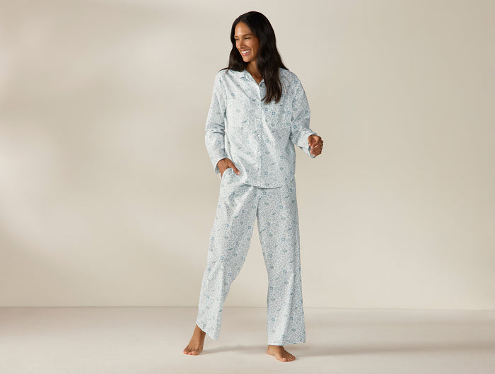Women's Isla Organic Cotton Long Sleeve Pajama Set