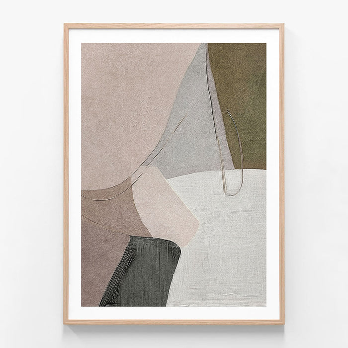 A framed art print of an abstract artwork called ‘Wonder 6'.